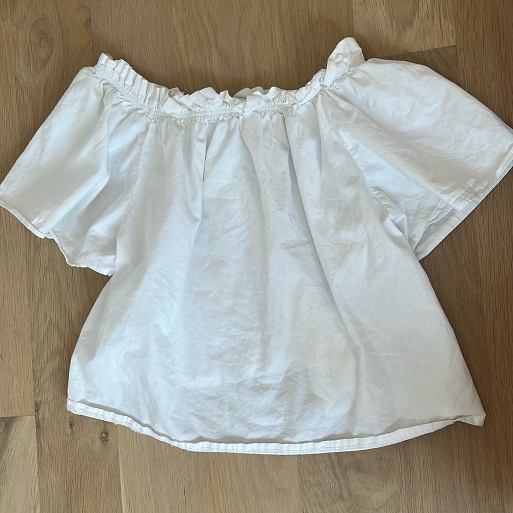 White Zara kids top
